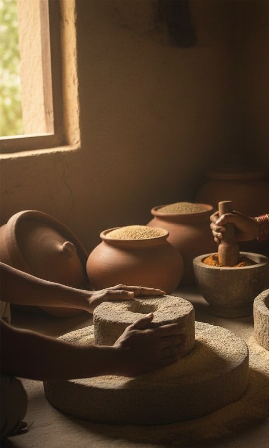 The Deep Soil Cold-Pressed Yellow Mustard Oil in a 500 ML glass bottle with a golden cap and yellow mustard flower graphic.