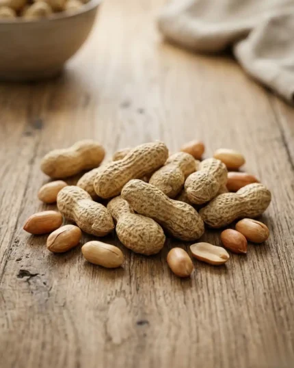 Premium raw peanuts in shells and shelled groundnuts from The Deep Soil, available in bulk quantity for wholesale and natural food supply.